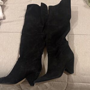 Marc Fisher Black Over the Knee Boots